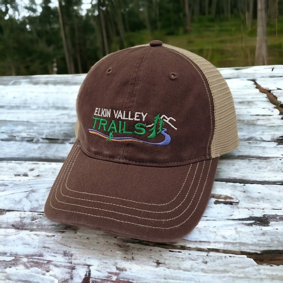 Richardson Elkin Valley Trails Embroidered Logo Mesh Snapback Trucker Hat Cap - Picture 1 of 11